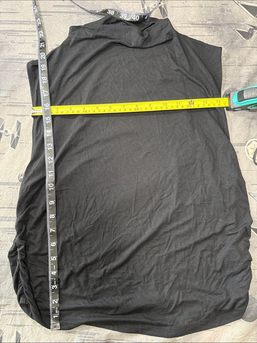 OLD NAVY MOCK NECK ROUCHED TANK SZ XL - Picture 3 of 5